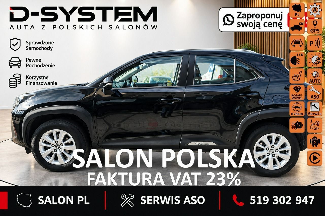 Toyota Yaris Cross 22 Salon Polska 1Właściciel Hybryda Gwarancja do 2030r Relax TOYOTA