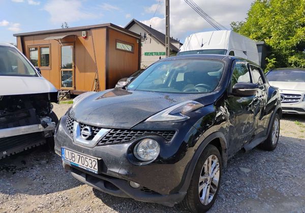 Nissan Juke 2015r, 1.2 Benzyna. Uszkodzony lewy bok. Jeździ.
