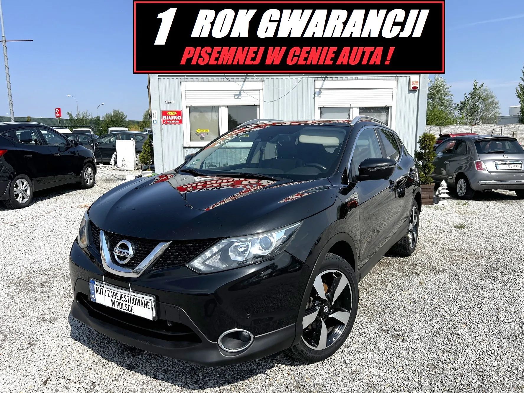 Nissan Qashqai 1 ROK GWARANCJI W CENIE AUTA, Zamiana, Benzyna, Wyposażony, alu, 360'