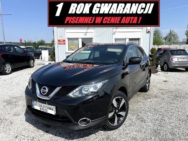 Nissan Qashqai 1 ROK GWARANCJI W CENIE AUTA, Zamiana, Benzyna, Wyposażony, alu, 360'