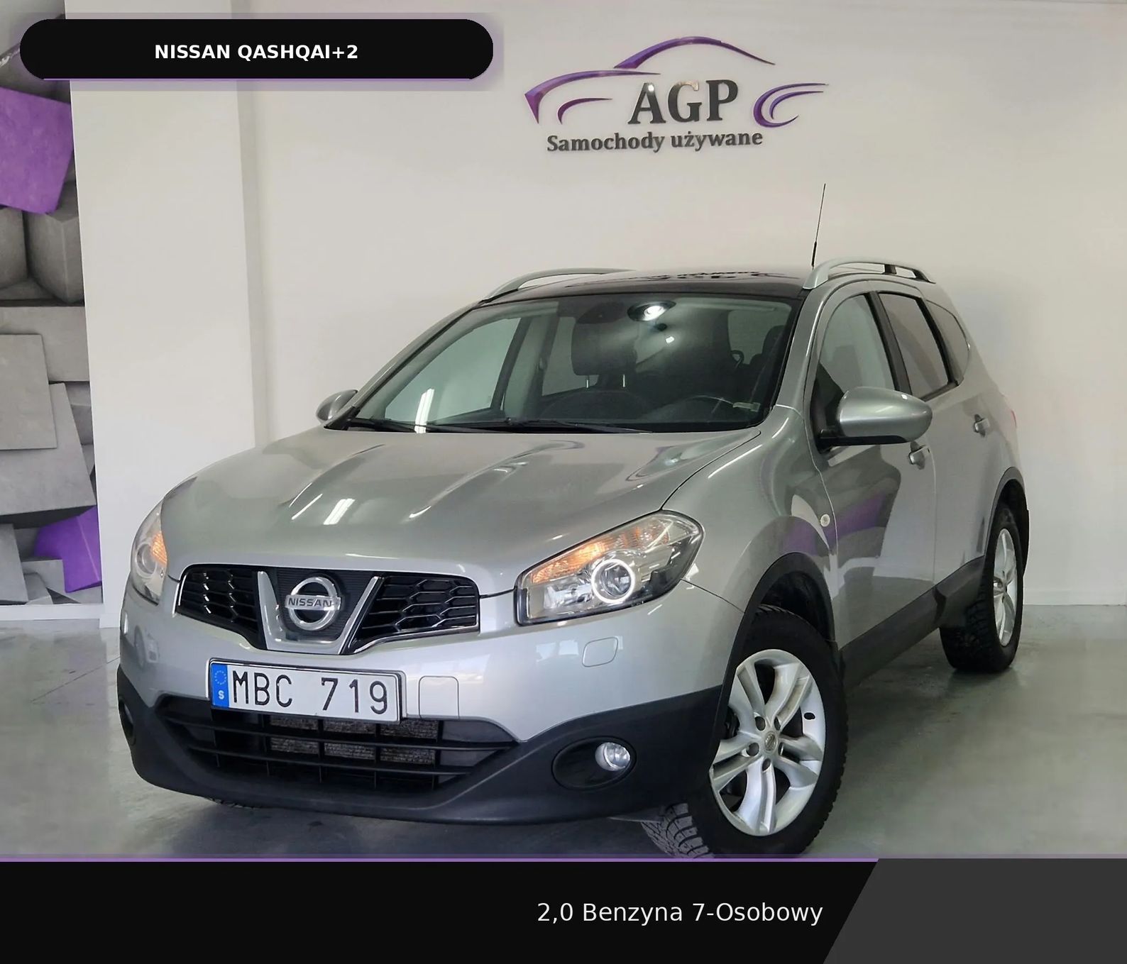 Nissan Qashqai+2 2,0 i benzyna 7osób Nawigacja Kamera Panorama
