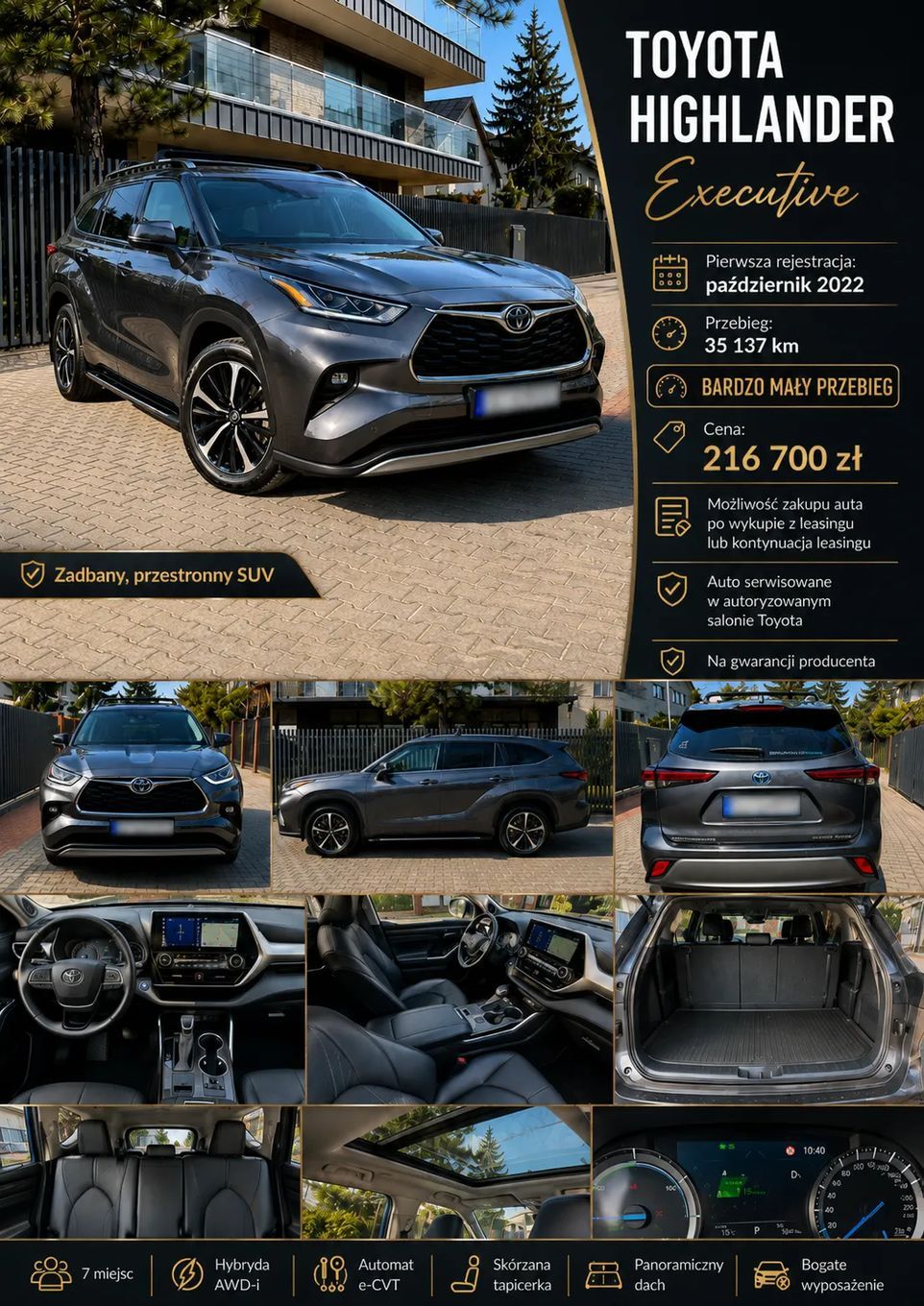 Toyota Highlander 2.5 Hybrid 2022