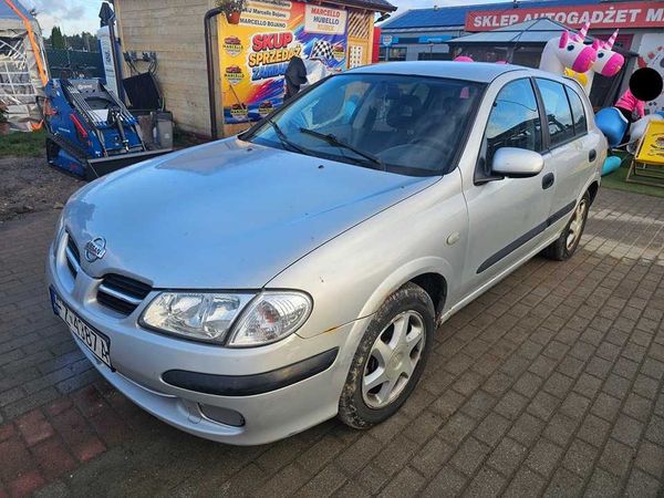 Nissan Almera 2002r/1.5benzyna/90KM/hak/manual/klima/tanio