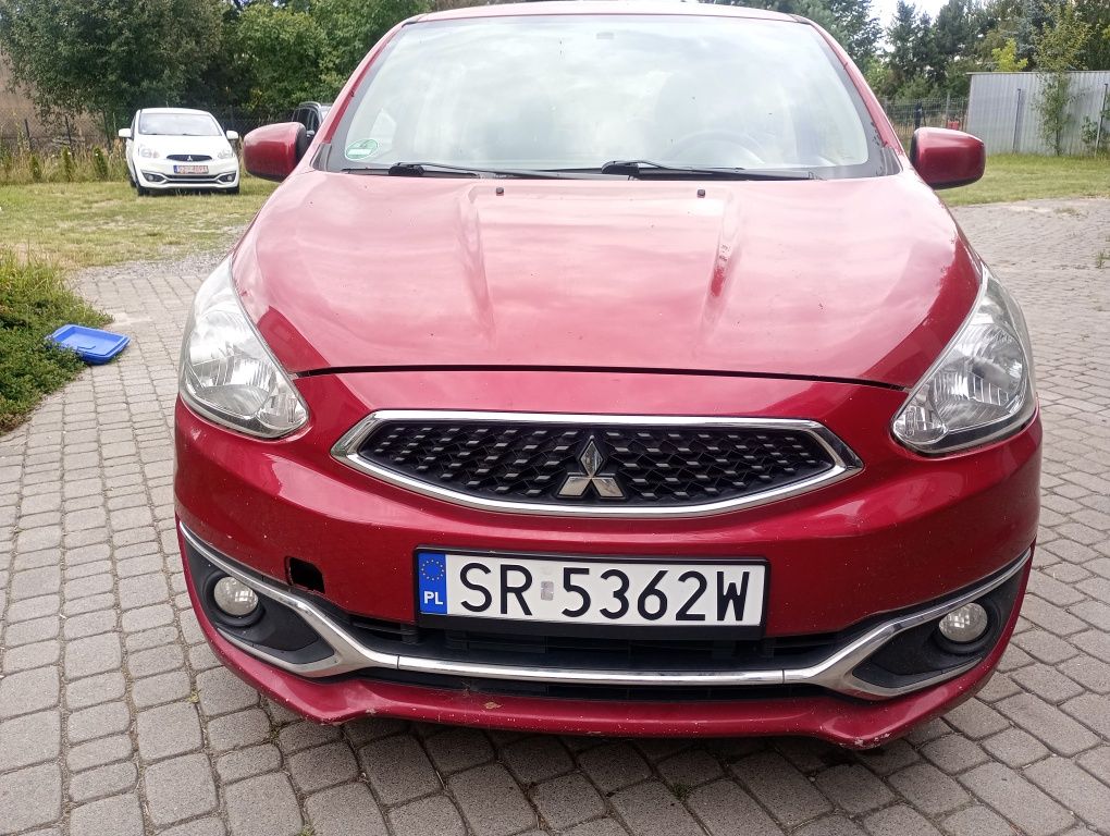 Mitsubishi Space Star 2017r. klima benzyna 5l/100km Bad.techn. 05/2027