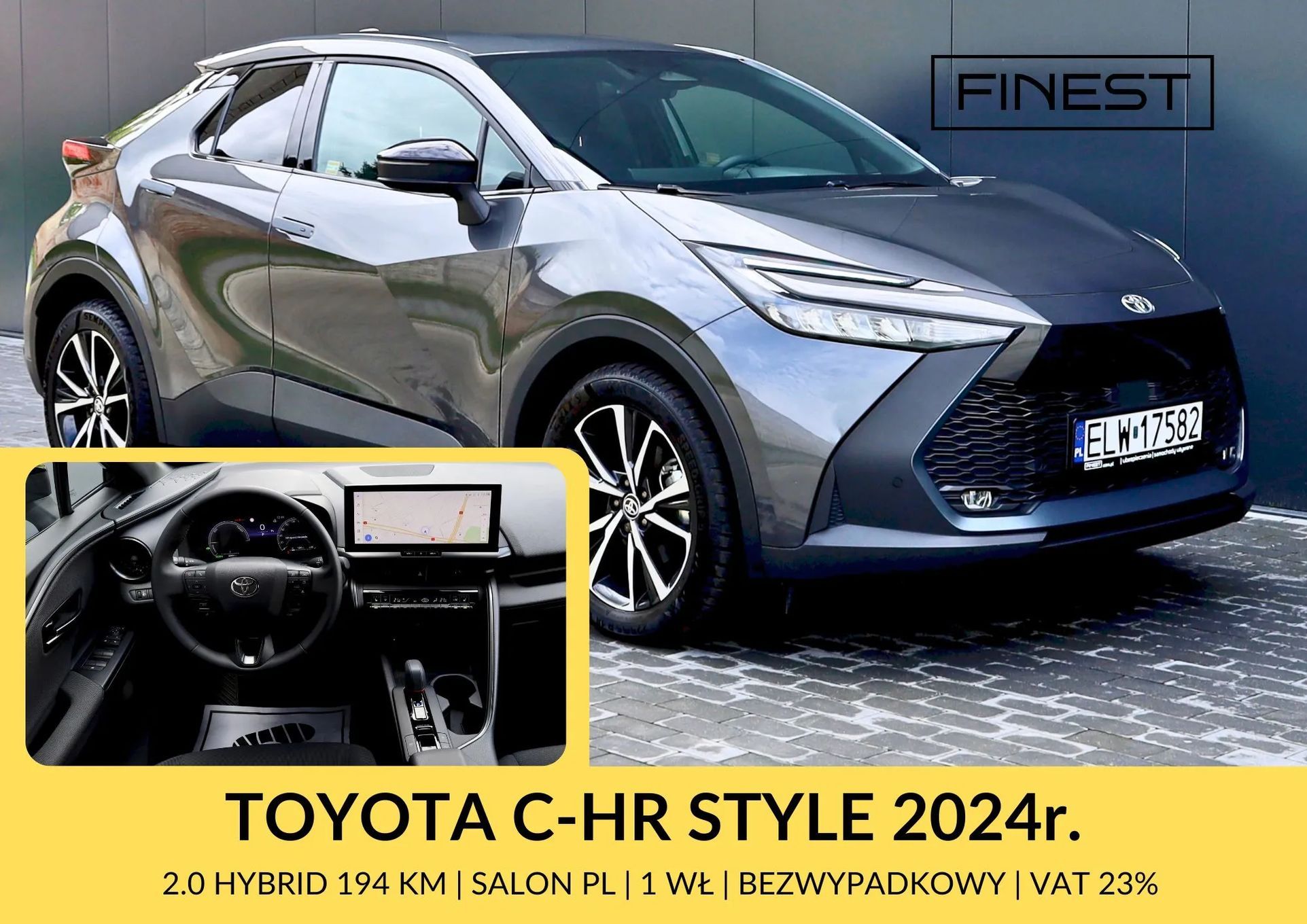 Toyota C-HR Pewne Auto | Salon PL | 1 wł | serwis | Gwarancja | Bezwypadkowy | VAT