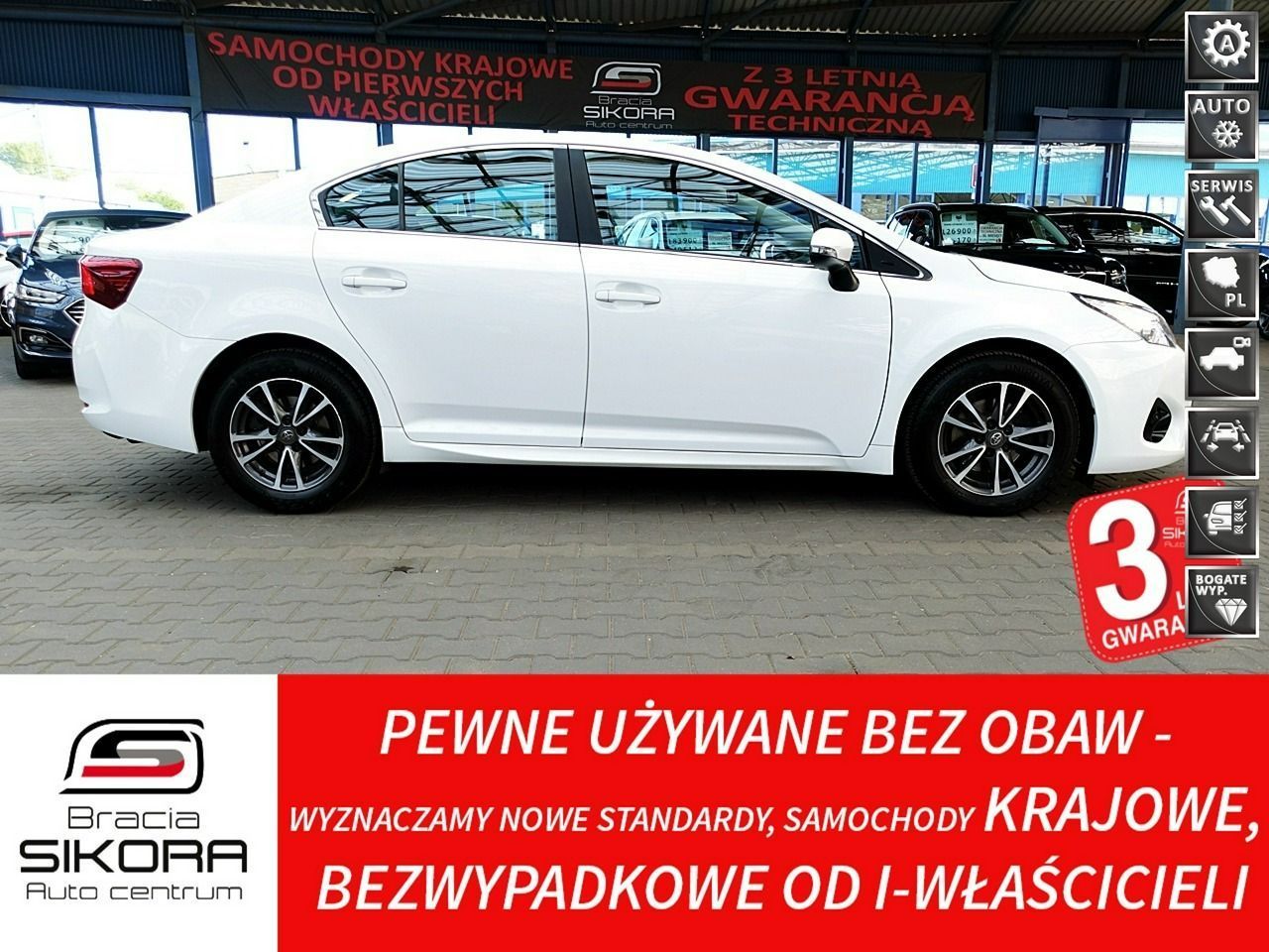 Toyota Avensis Automat 2,0 BENZYNA 152KM Led+Kamera GWARANCJA Krajowy Bezwypadkowy