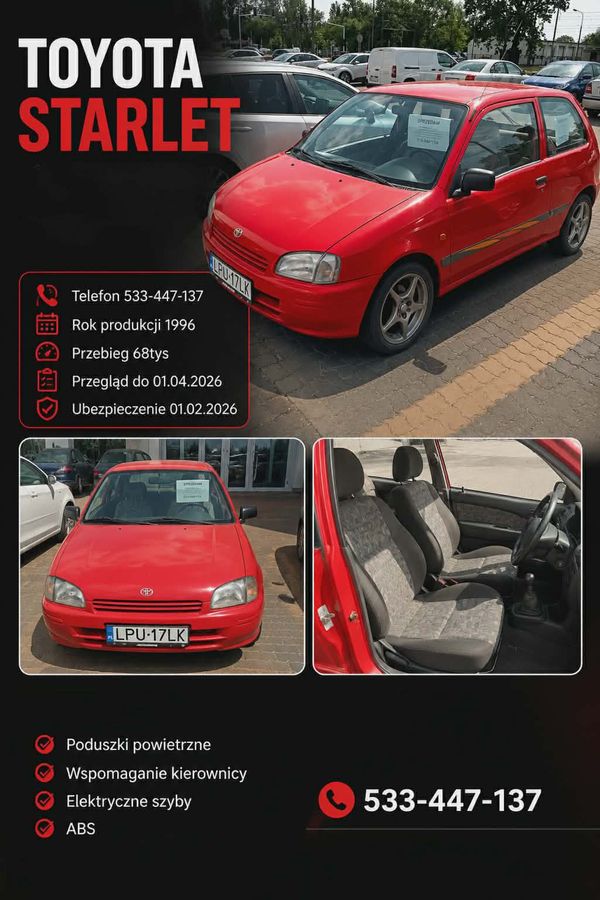 Toyota Starlet 1.3 Petrol 1996