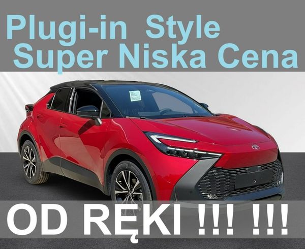Toyota C-HR 232KM Plug-in Style Kamera Czujniki Felgi 18" Nawigacja Od ręki 1726zł